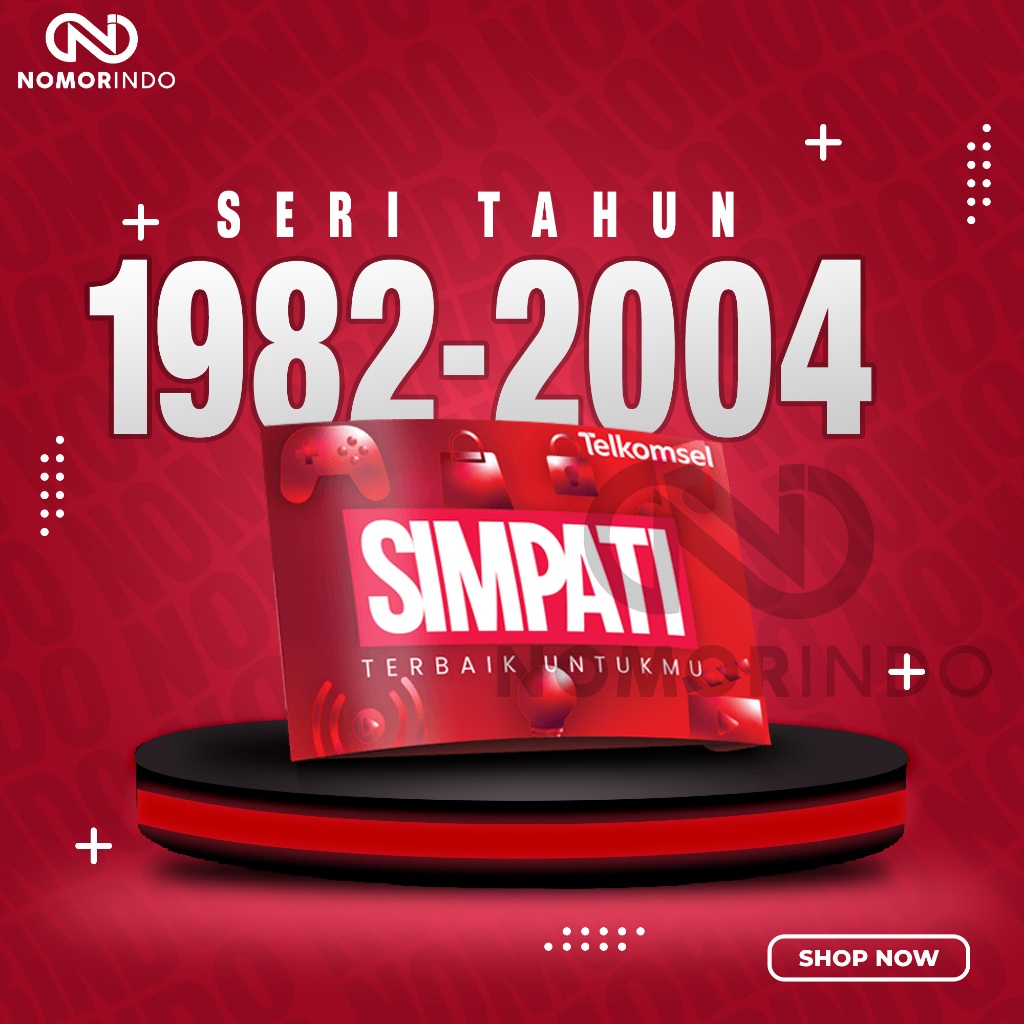 Nomor Cantik Seri Tahun Lahir 1982 - 2004 Kartu Perdana Telkomsel