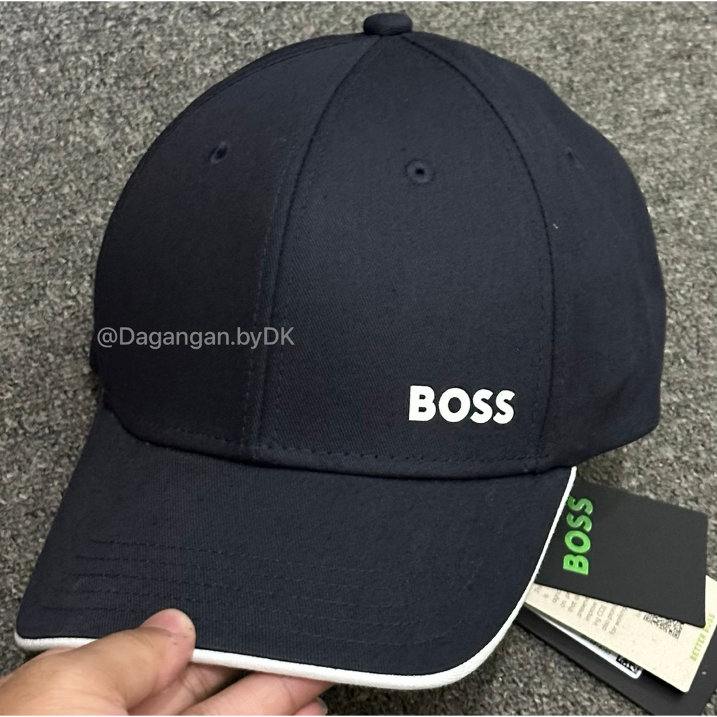Topi Boss* Cap Logo Side Original 100% Dark Navy Blue