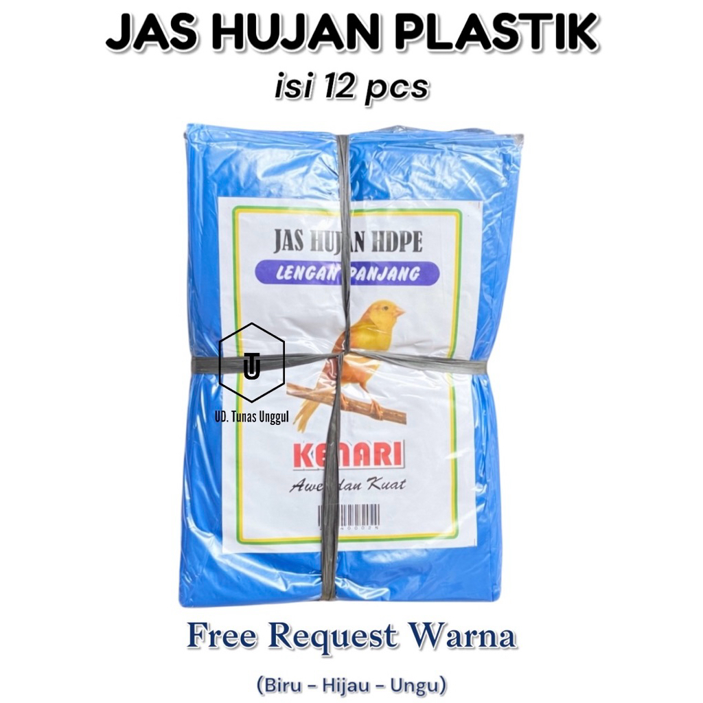 12PCS MANTEL PLASTIK LENGAN PANJANG/mantel plastik terusan/jas hujan plastik lengan panjang ulet/man