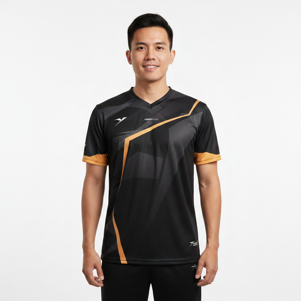 Yoozh R-SUPERNOVA BLACK baju badminton jersey badminton kaos badminton yoozh original