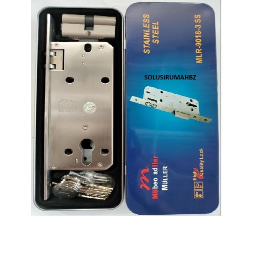 kode 56785333 BODY KUNCI PELOR MULLER MLR-9018 BONUS GANTUNGAN KUNCI MULLER SS BODY KU