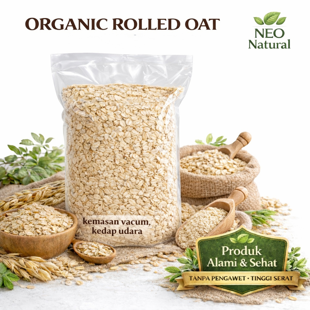 Rolled Oat 100gram  / Rolled Oats/ Gandum Utuh/ Sarapan Sehat Sarapan Praktis Sarapan Diet
