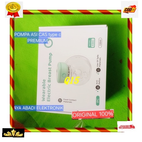 Q15 MESIN POMPA SUSU PUMP BEBAS BPA FREE FOOD GRADE WEARABLE Kantong Asi ORI 100% host machine milk 