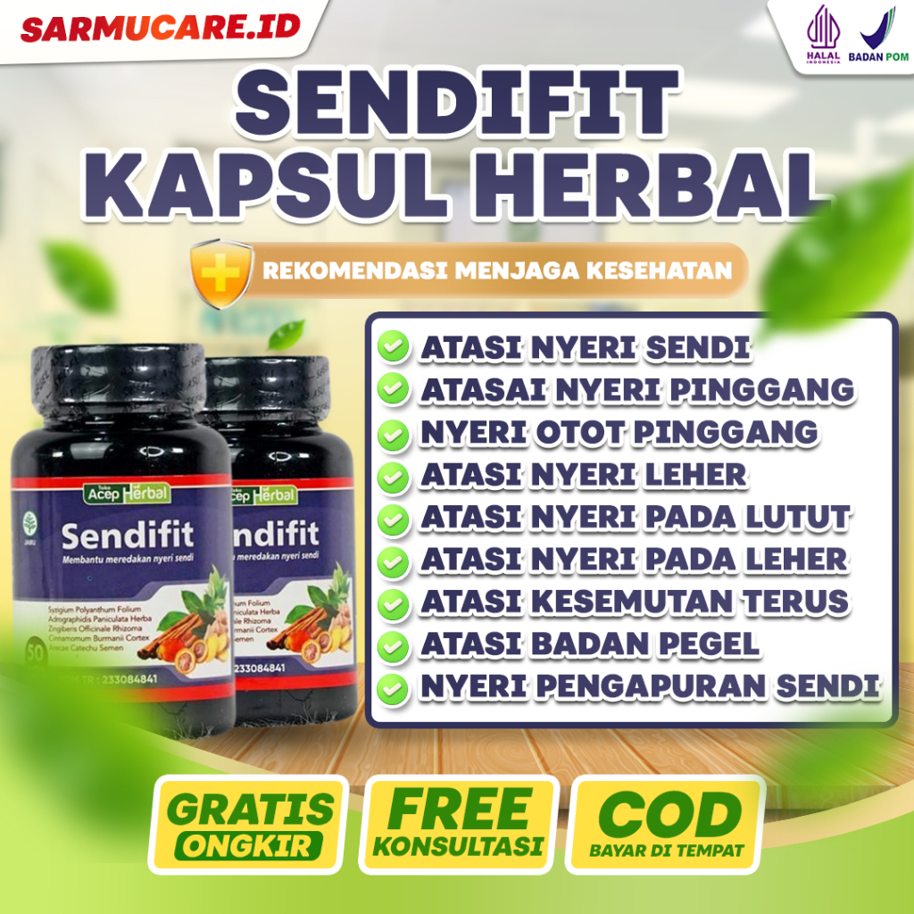 Sendifit Herbal Jointlite Obat Nyeri Sendi Pinggang Leher Lutut Bokong