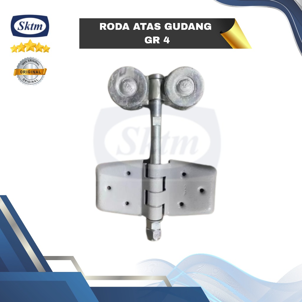 Roda Atas Gudang "GR" 4 Komponen Pintu Garasi Sliding Tikung Lipat