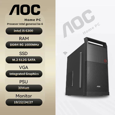 AOC Home PC i5 7200 22 Inch Monitor