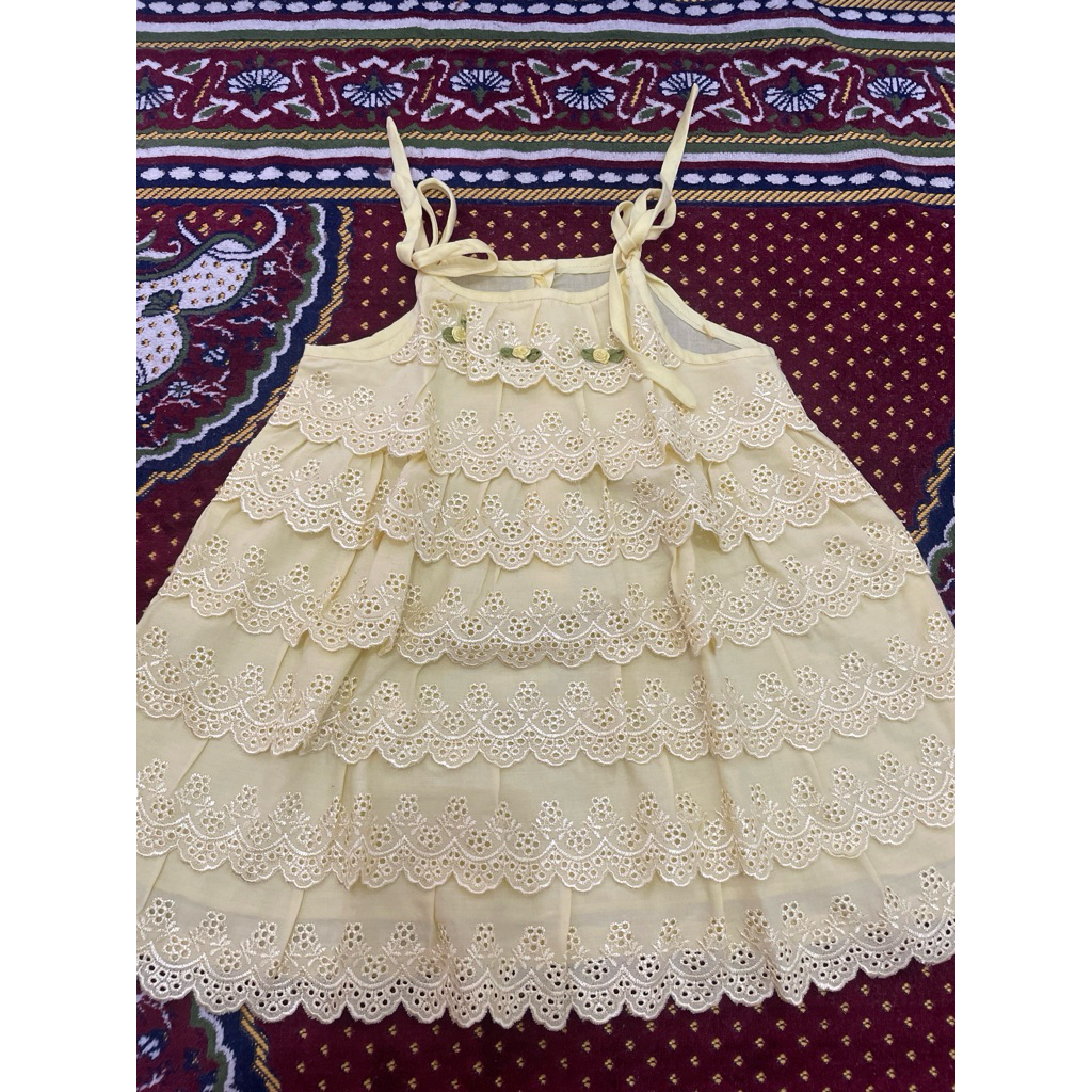 Dress renda tali spaghetti