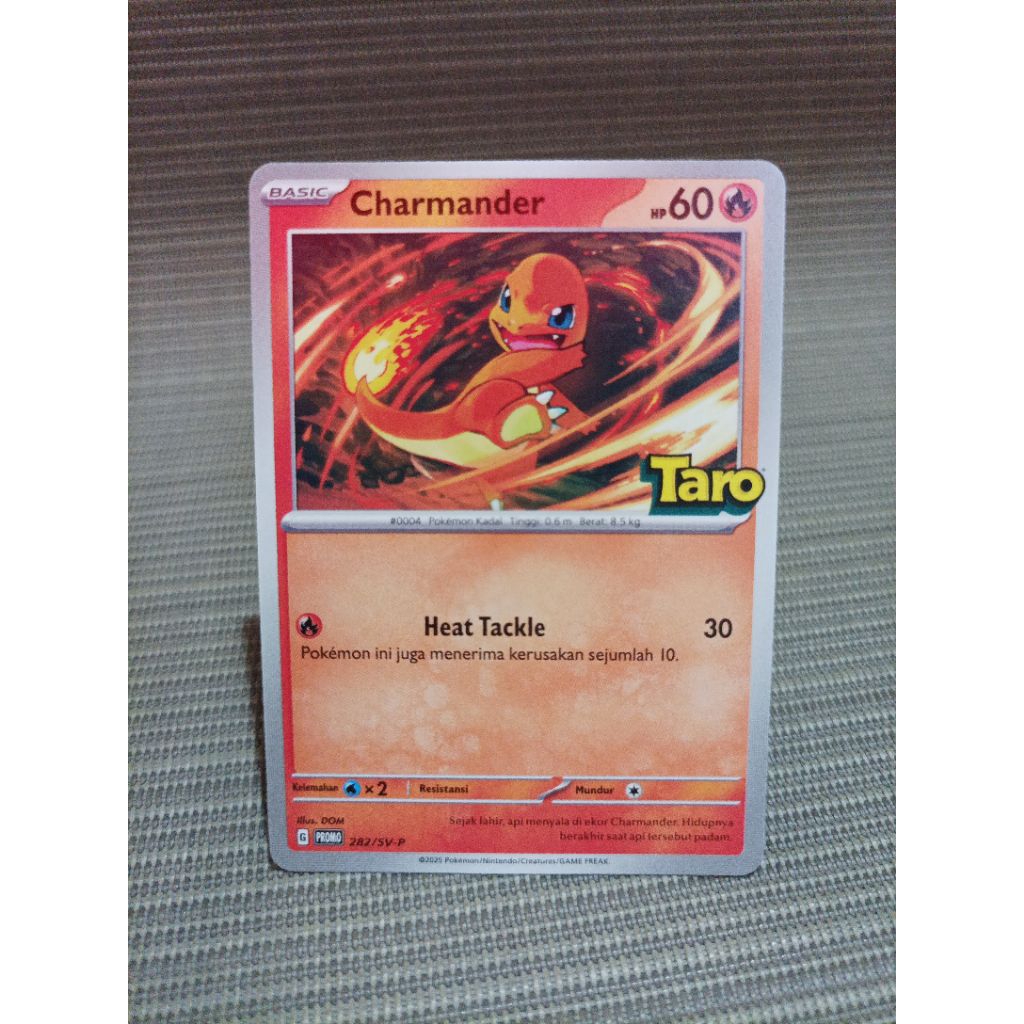 Pokemon indonesia TCG taro promo charmander 282/SV-P