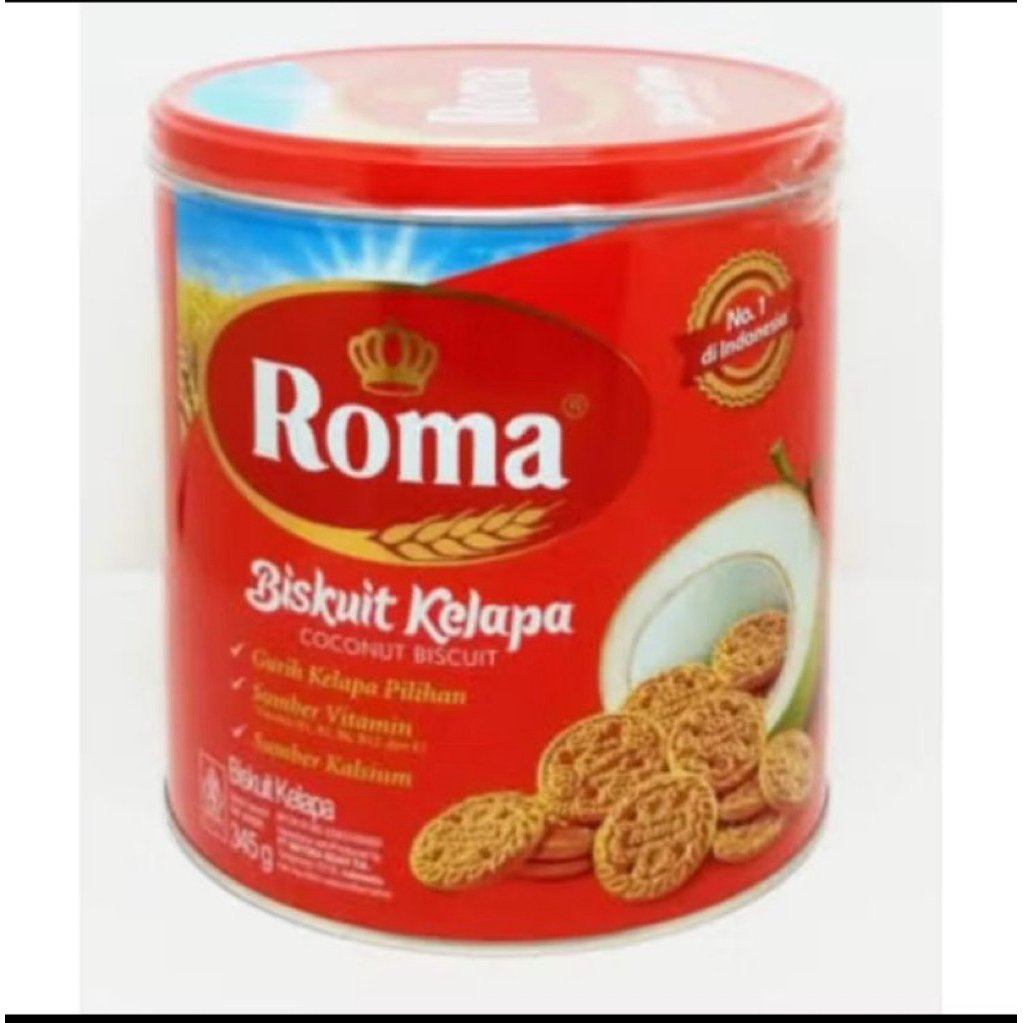 Roma Biskuit Kelapa Kaleng 405 gr