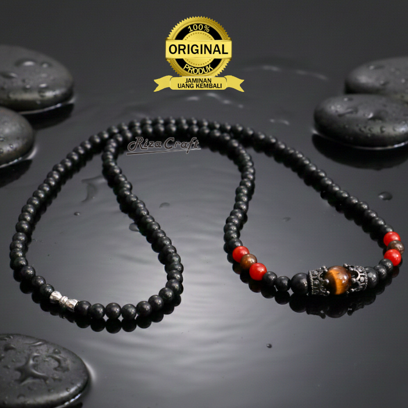 Kalung Aesthetic Kayu Kokka Kaukah Kauka Black Hitam Vintage Pria Wanita Uniseks Bersertifikat Asli 
