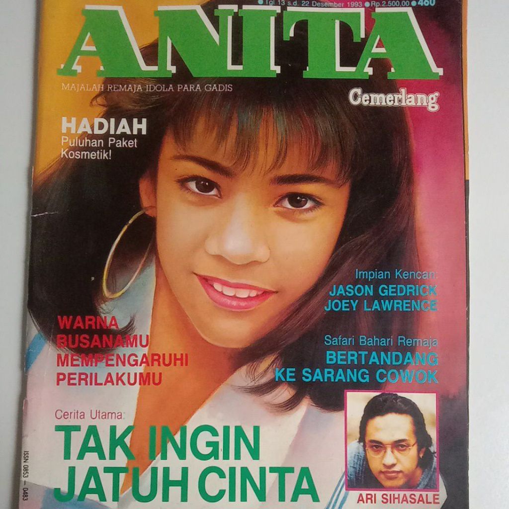 Majalah Anita Tahun 1993 Cover Rachel Maryam Saidina