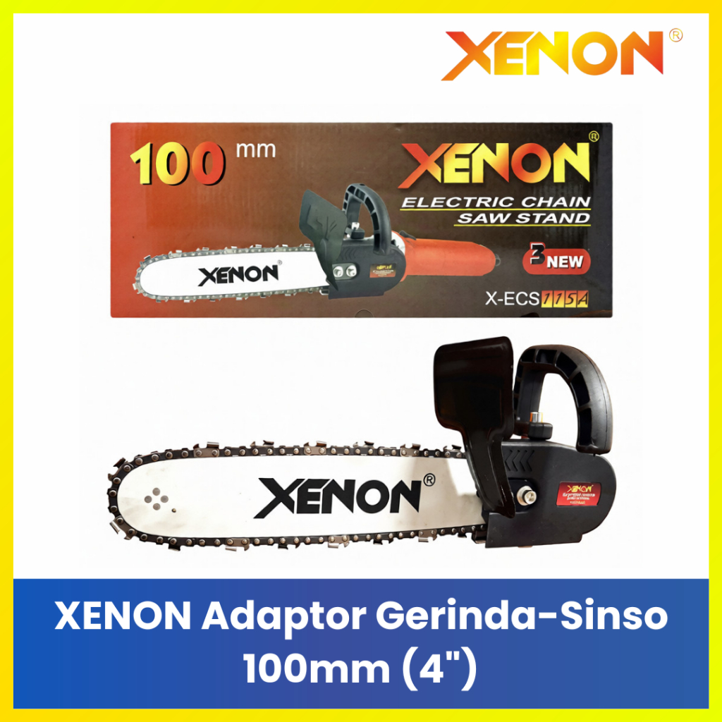 Xenon Adaptor Converter Gerinda Tangan ke Chainsaw Sinso 4" Berkualitas