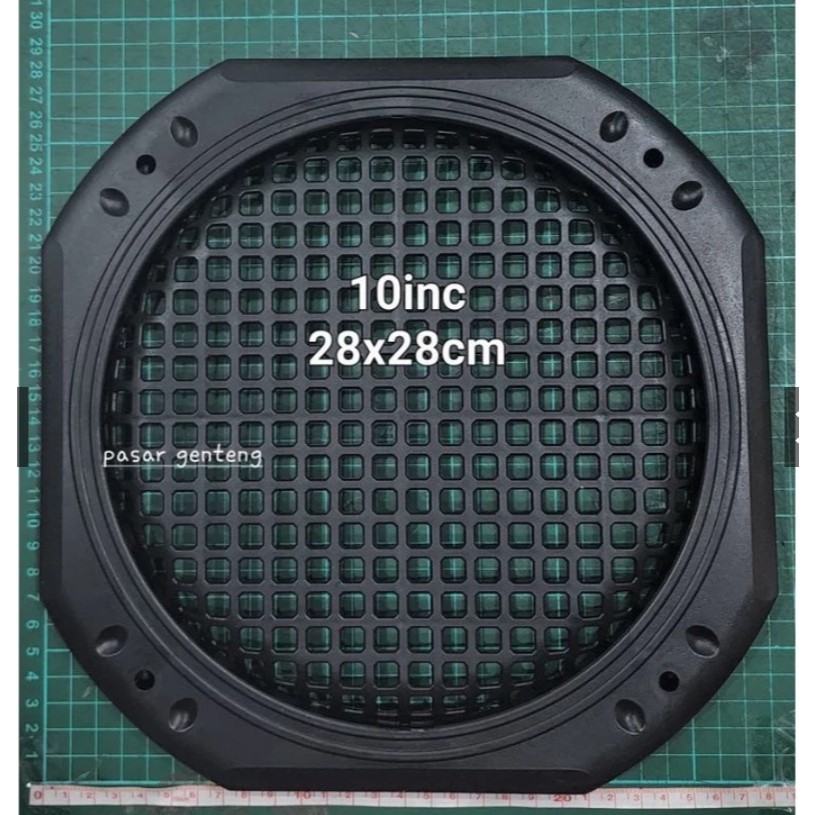 TUTUP GRILL SPEAKER MOTIF KOTAK UKURAN 10 INCH pigora salon