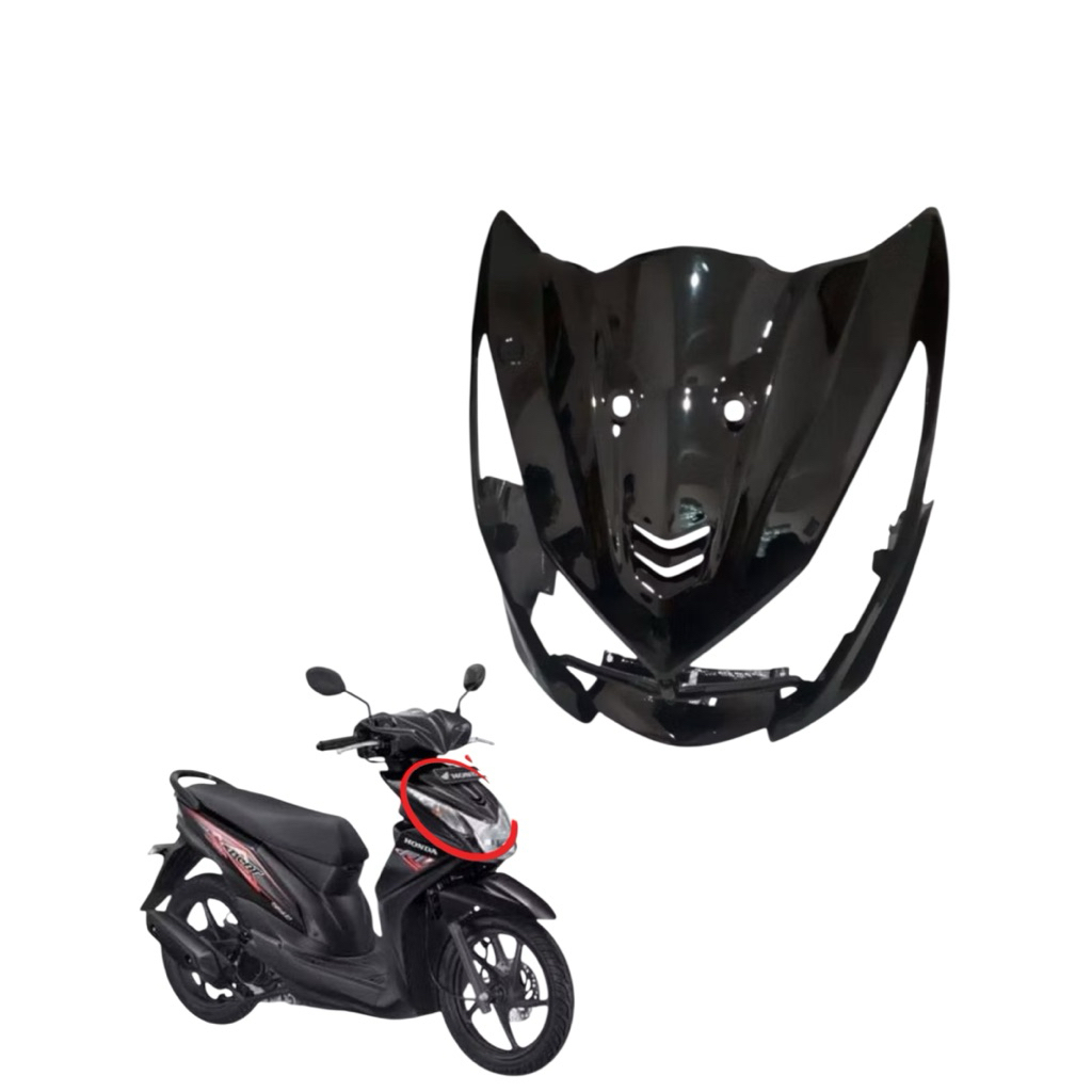 KAP PANEL PELINDUNG DEPAN BEAT FI HITAM VR