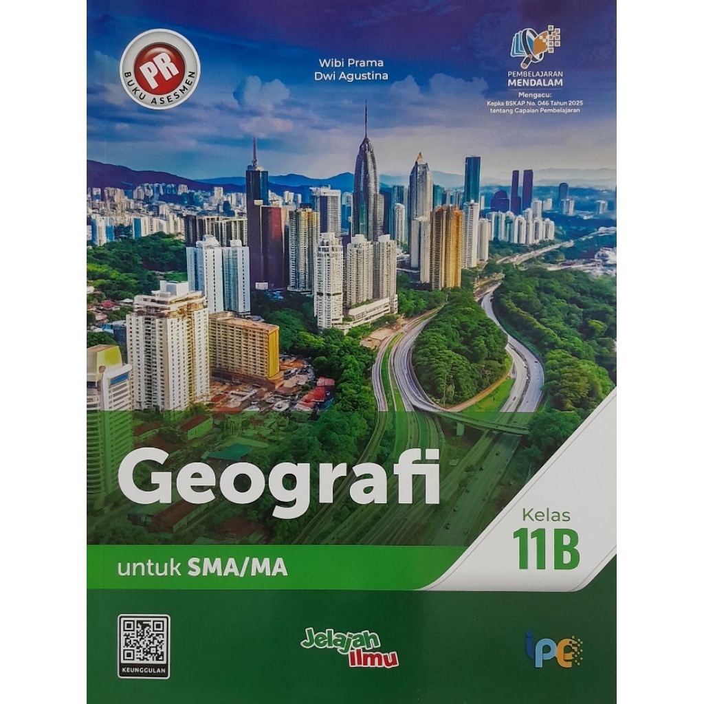 Buku PR/LKS Geografi kelas 11 semester 2, 11b (Kurikulum Merdeka) intan pariwara,.