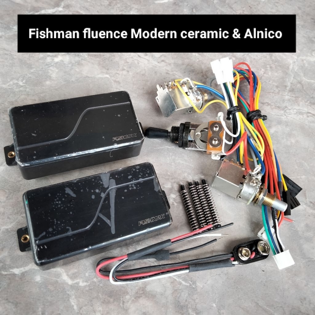 Set Pickup active Fishman fluence modern ceramic dan modern alnico
