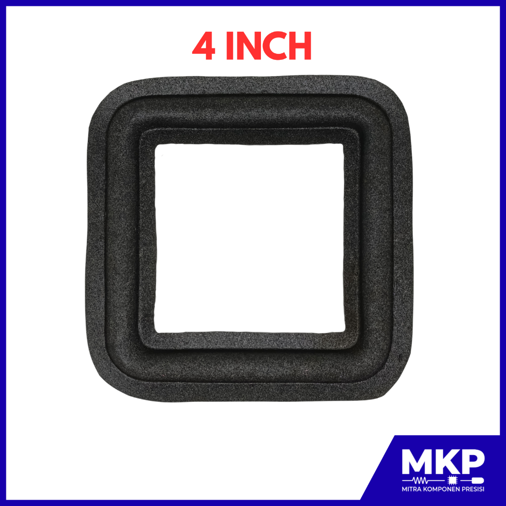 KARET WOOFER SPEAKER PERSEGI 4 INCH SPON PINGGIRAN