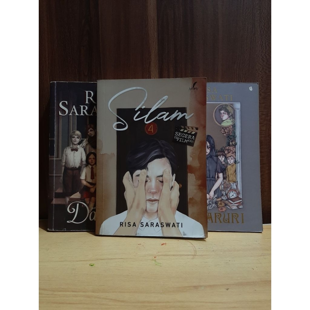 preloved buku koleksi pribadi: silam, danur, sunyaruri, selamat tinggal, origami hati