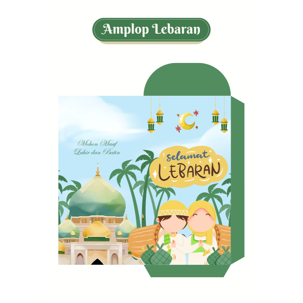 Amplop Lebaran, Amplop Custom Design FOTO dan NAMA