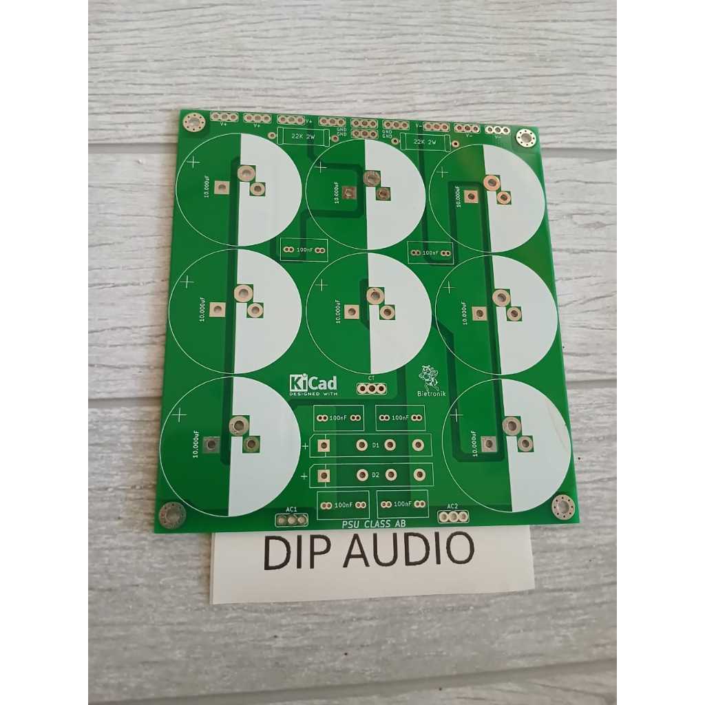 PCB PSU 8 ELCO CLASS AB DOUBLE LAYER WARNA HIJAU