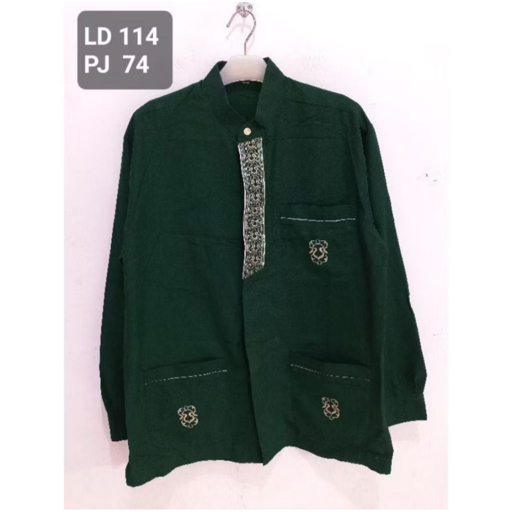 Kemeja Koko Hijau Botol second not nike