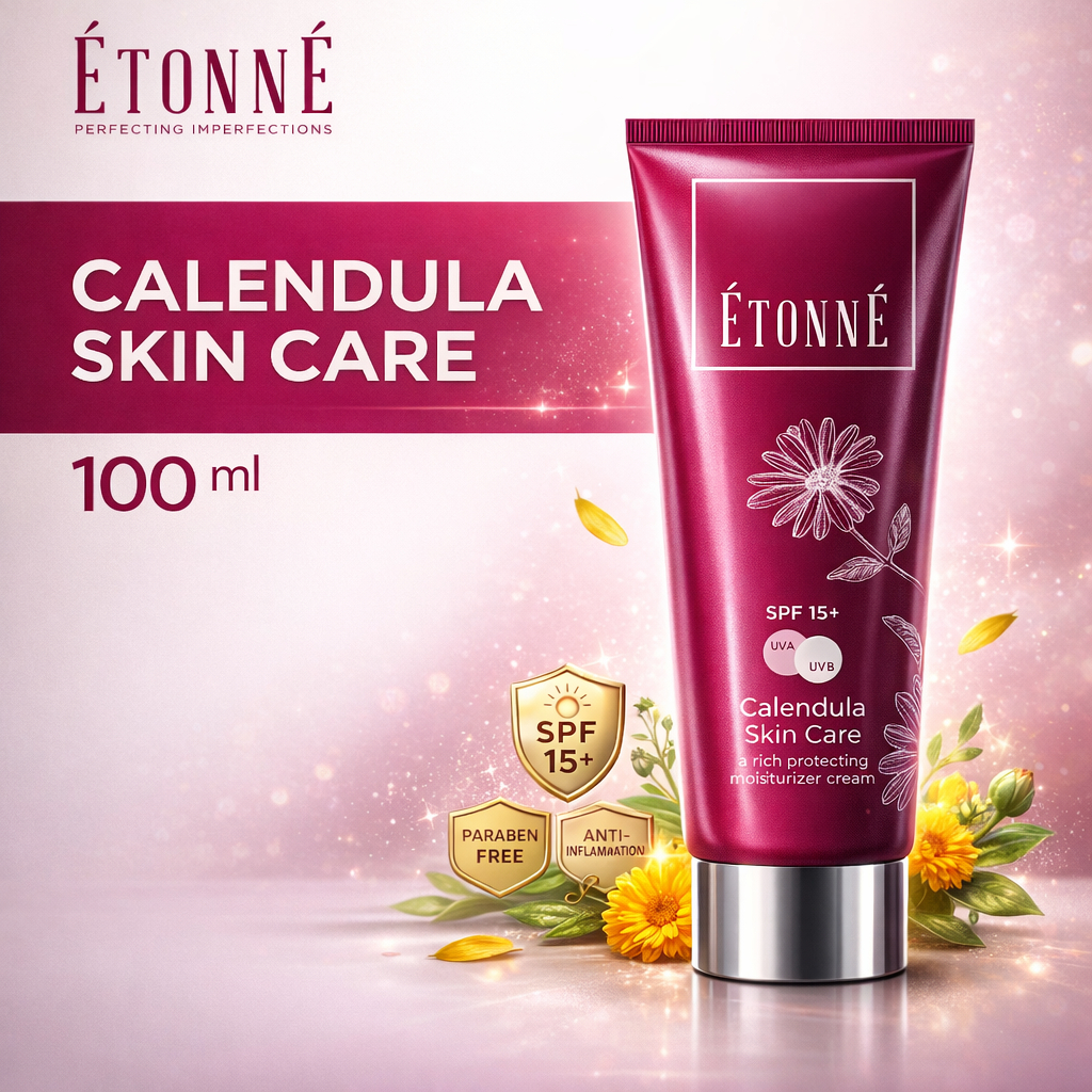 Etonne Calendula Skin Care Skincare SPF 15+ Sunscreen Antiseptik & Anti Inflamasi - 100ml