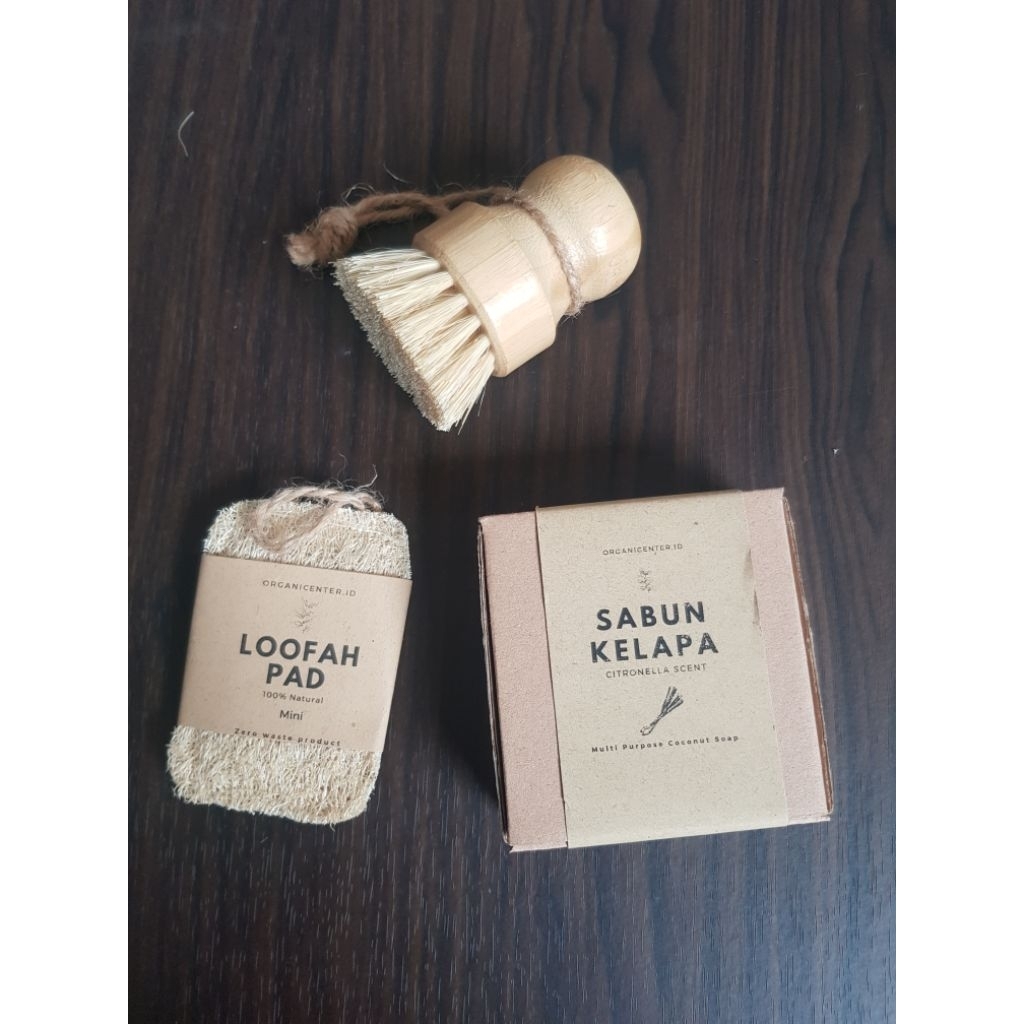 Hampers eco friendly cleaning the dish set