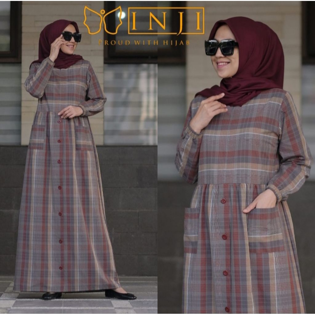 NEW LESTY DRESS ORIGINAL BY INJI ( WARNA BARU)