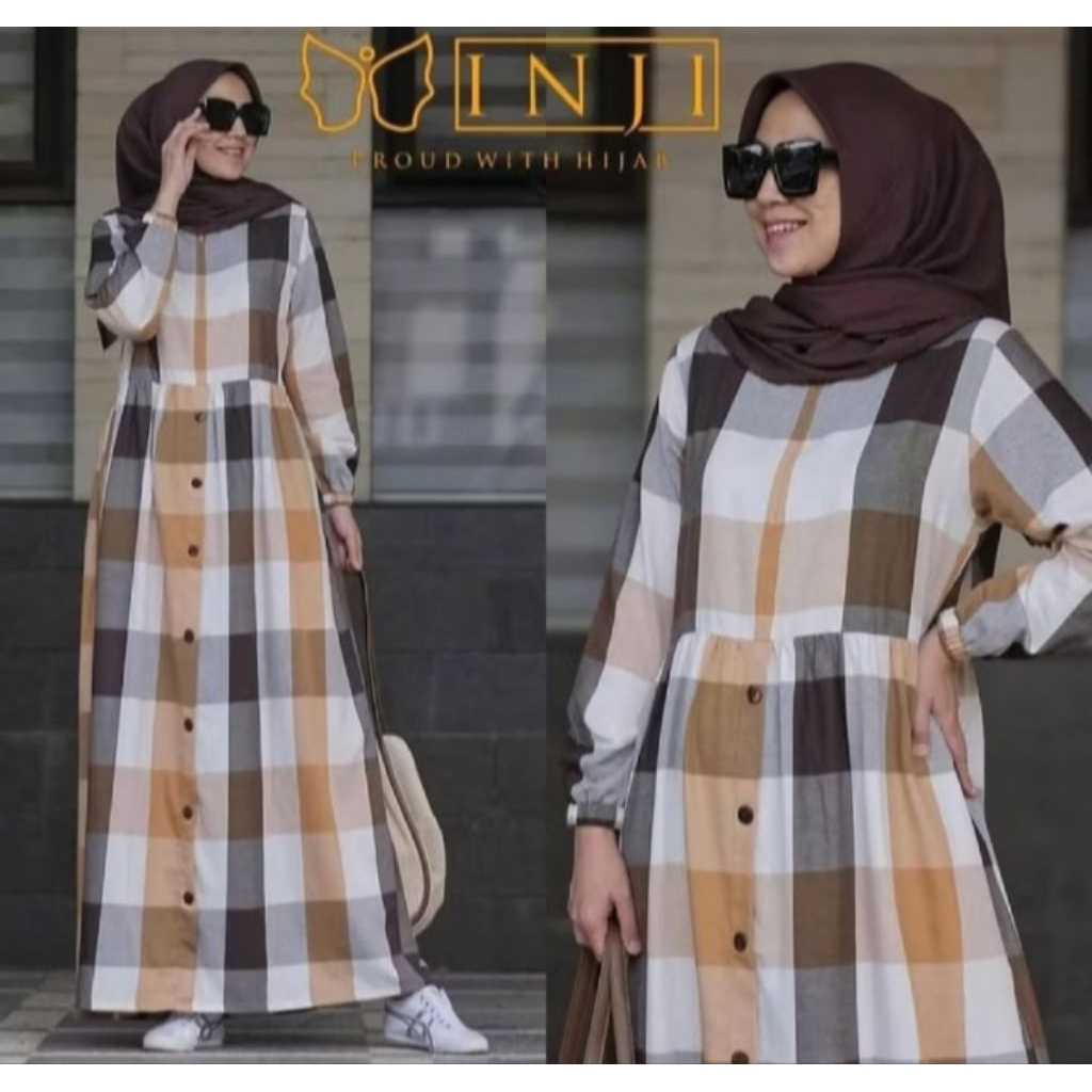 NEW LESTY DRESS ORIGINAL BY INJI ( WARNA BARU)