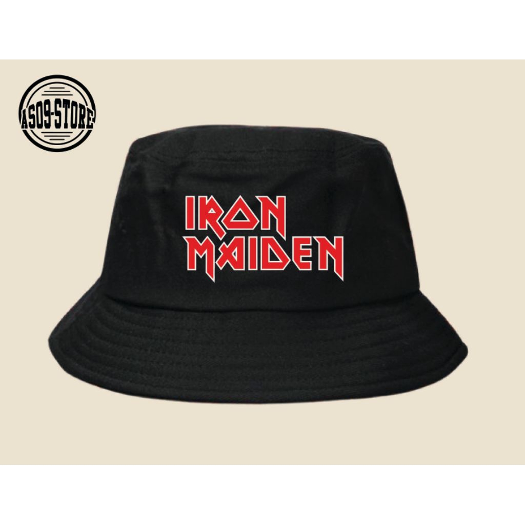 Topi Bucket Hat Iron Maiden Logo Musik