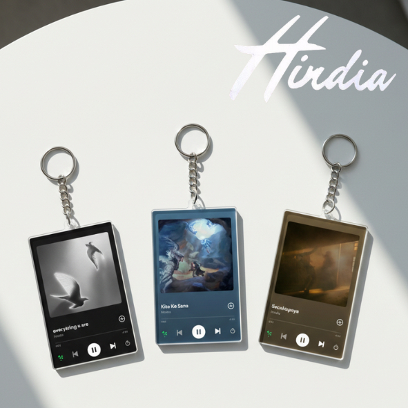 [CUSTOM] Hindia Spotify Keychain Merch Tersedia Semua Lagu Bisa Request