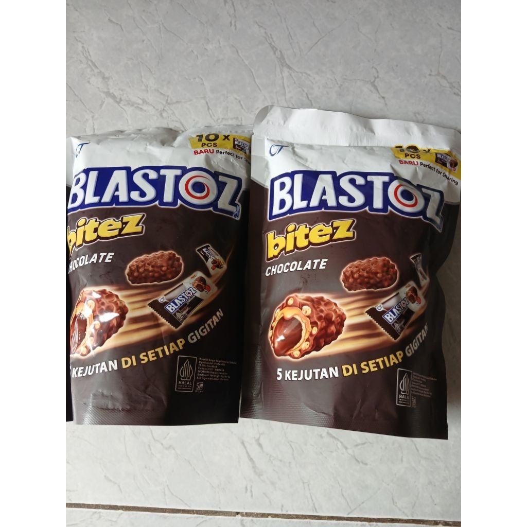 BLASTOZ bites chocolate pouch 80gr