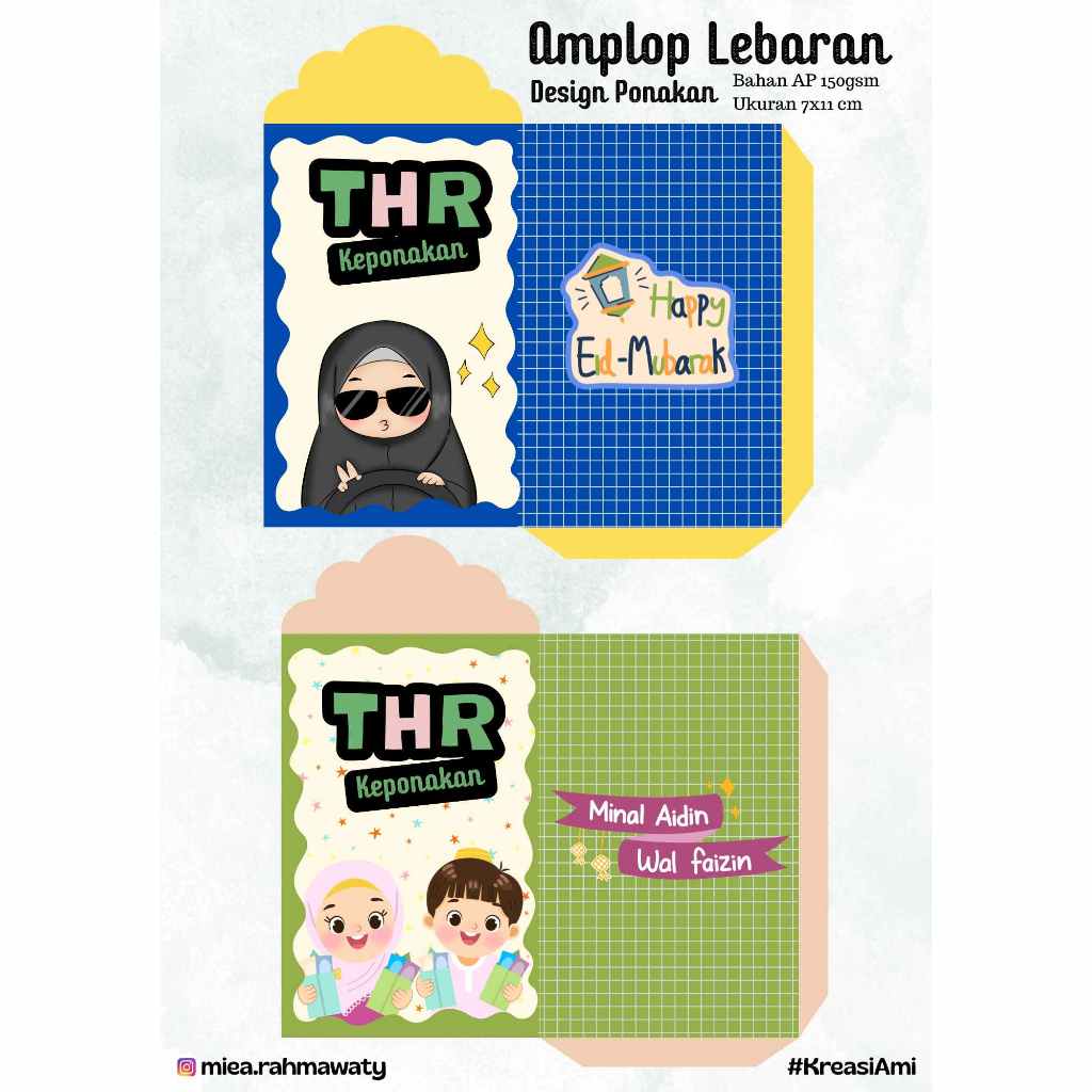 Amplop THR Unik/Amplop Lebaran/Amplop Lucu