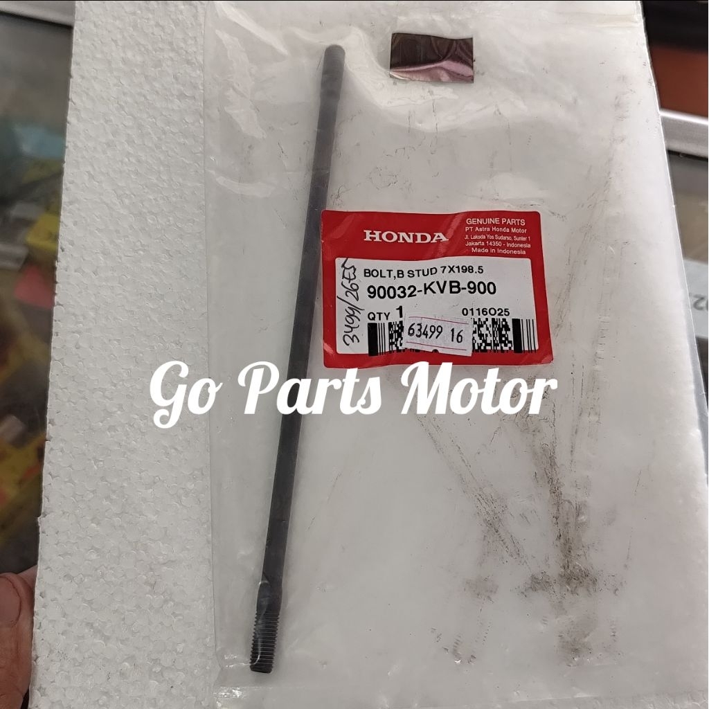 Ancer Blok Mesin Kiri Panjang Tusuk Sate Honda Vario 110 Karbu - Bolt Stud B Cylinder 7×198.5 90032-