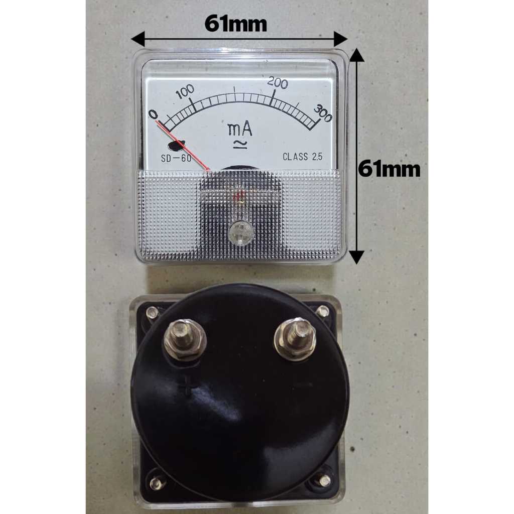 Panel Meter Mili Ampere Meter Analog Amperemeter ANALOG DC 3A/300 mA Efisien Energi 013