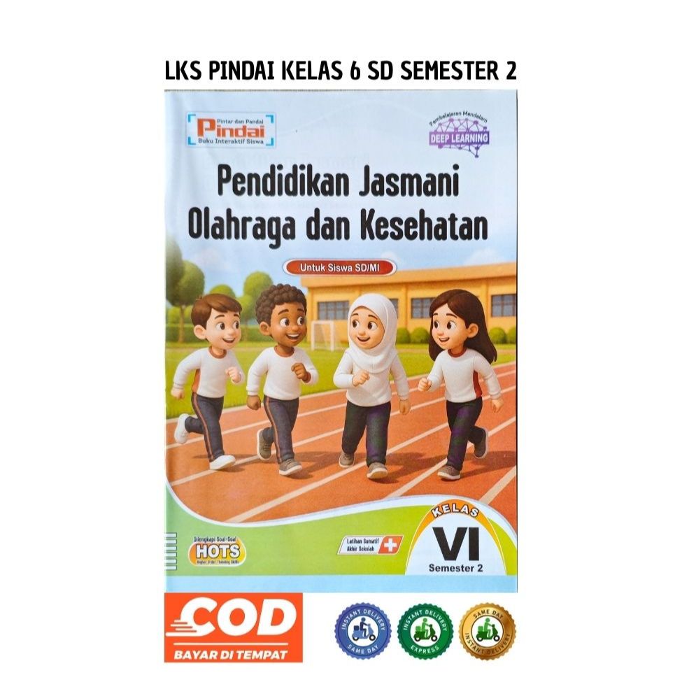 LKS PJOK Kelas 6 Smt 2 Murah 96 Halaman