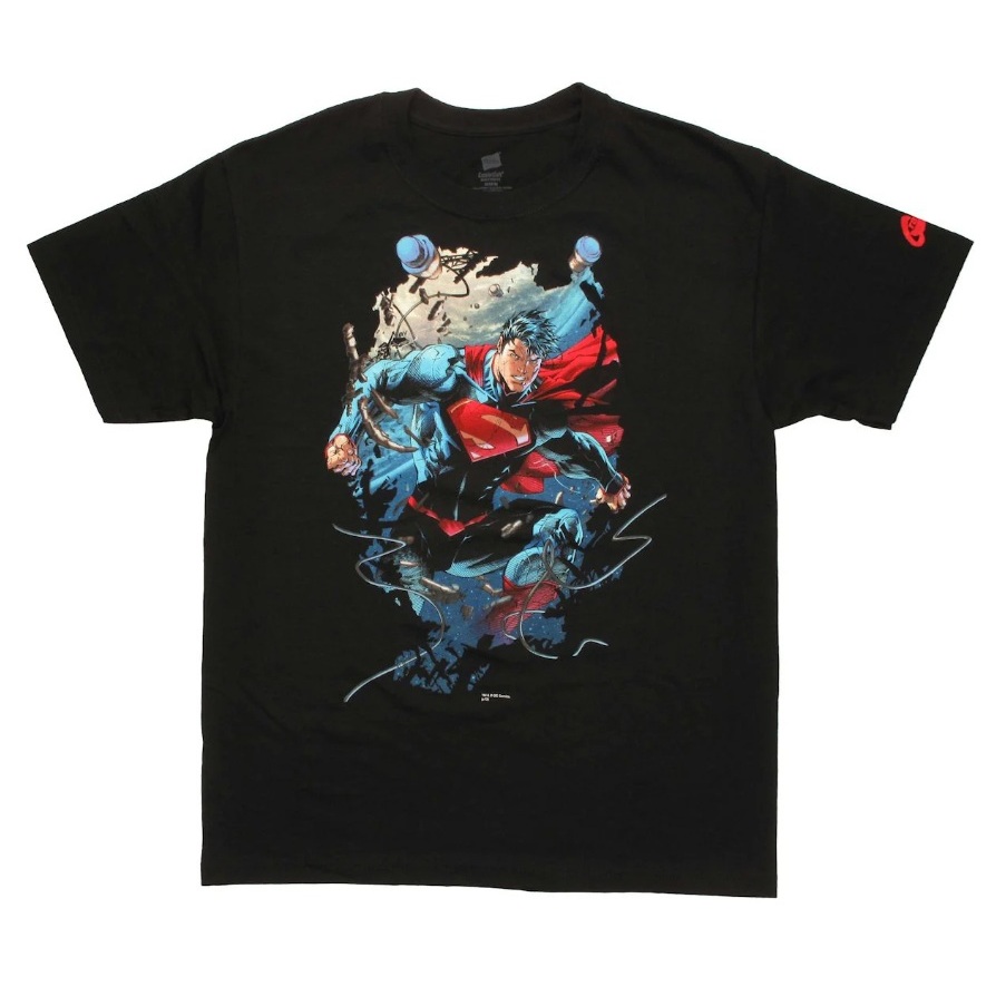 SUPERMAN UNCHAINED TAG HANES SIZE L T SHIRT