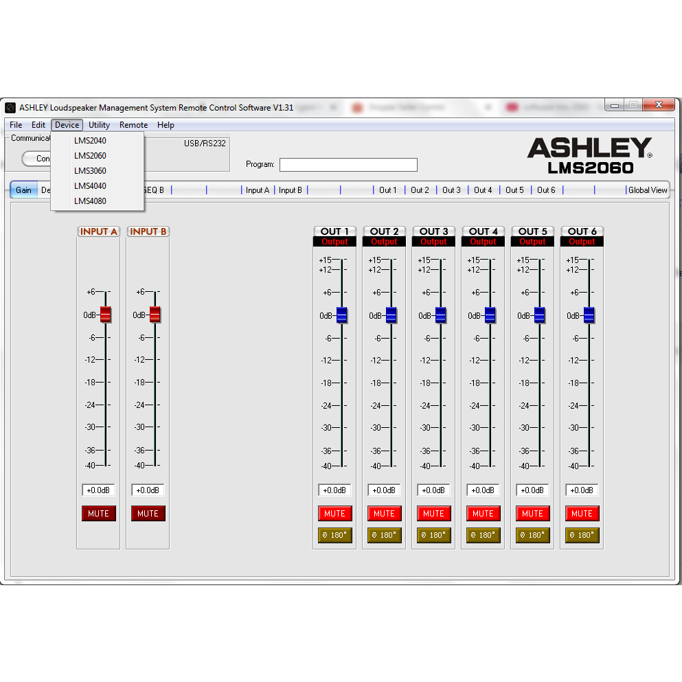 (ASHLEY) SOFTWARE LMS 2040/2060/3060/4040/4080