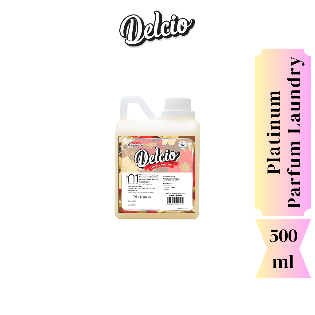 DELCIO Fabric Spray PLATINUM Parfum Laundry 500 mL