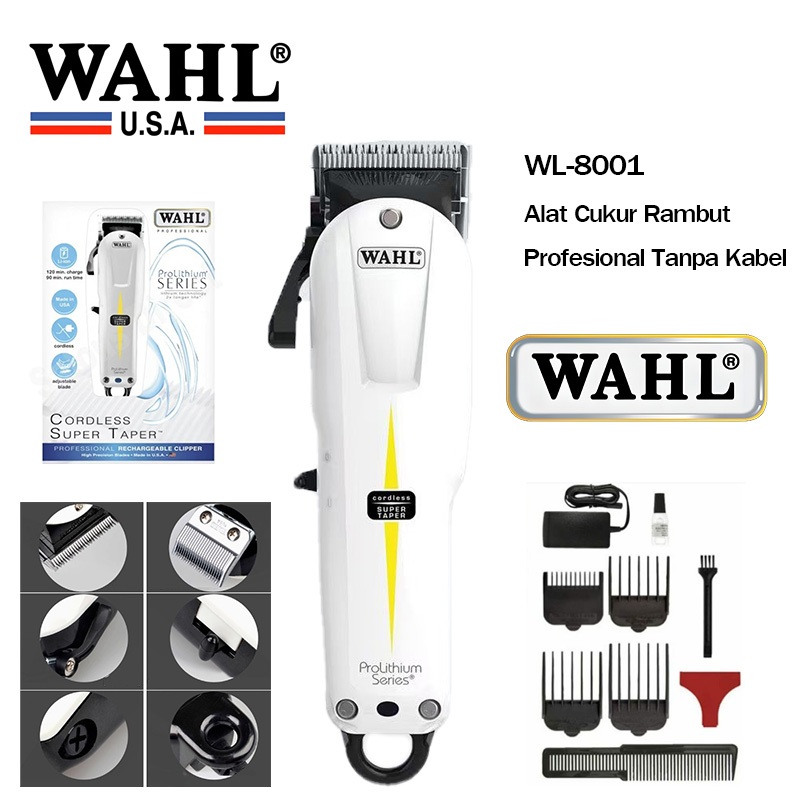 Ori Wahl Super Taper Cordless Clipper - Alat Cukur Rambut Profesional, Alat Cukur Rambut, Mesin Poto