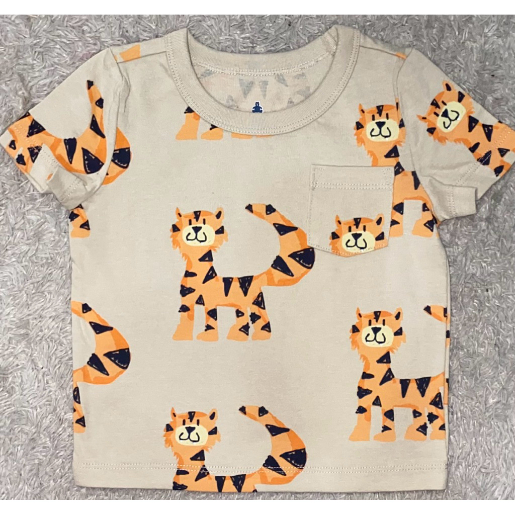 Tshirt Atasan Kaos Baju Anak Bayi Laki-laki Coklat muda