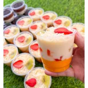 Pudding Mangga Salad Buah Cup – Snack Box Satuan