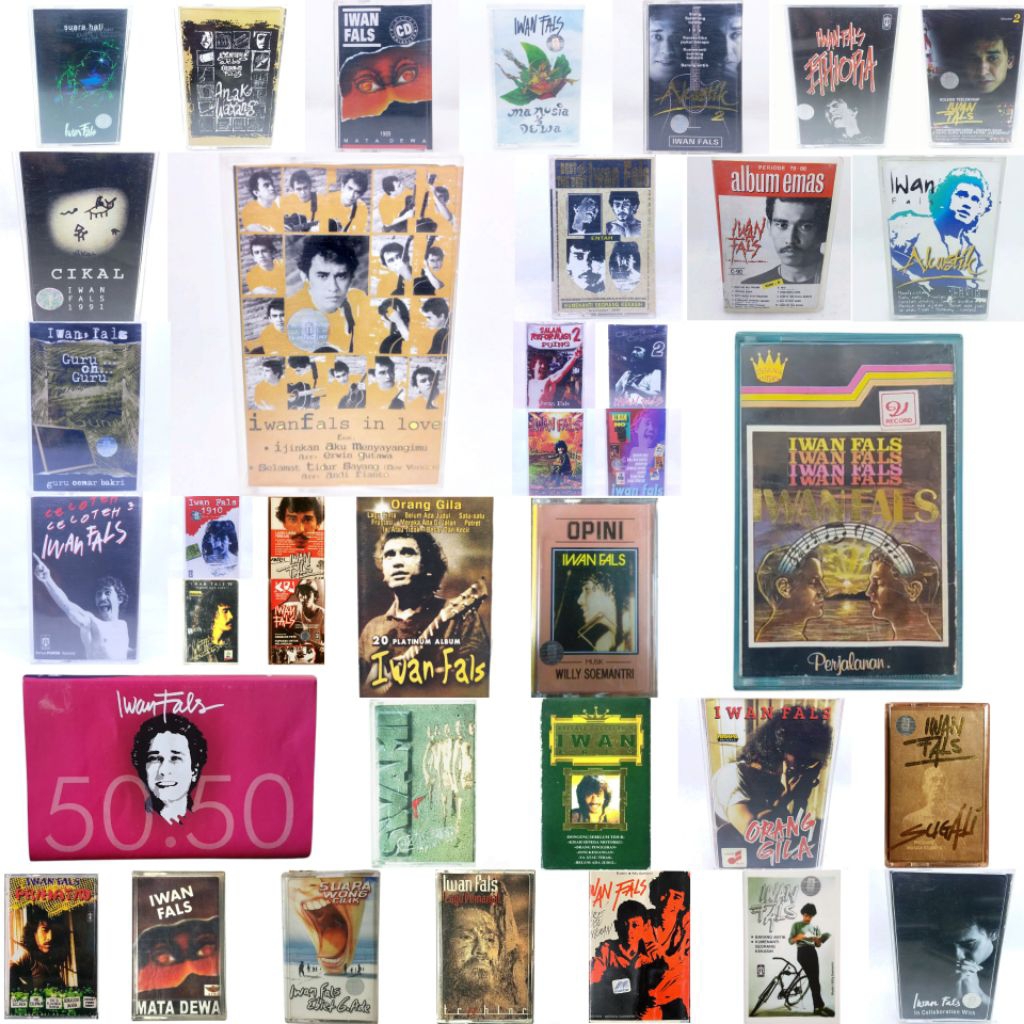 Kaset pita IWAN FALS - manusia setengah dewa - in collaboration with - swami - 3 bulan kelompok peny