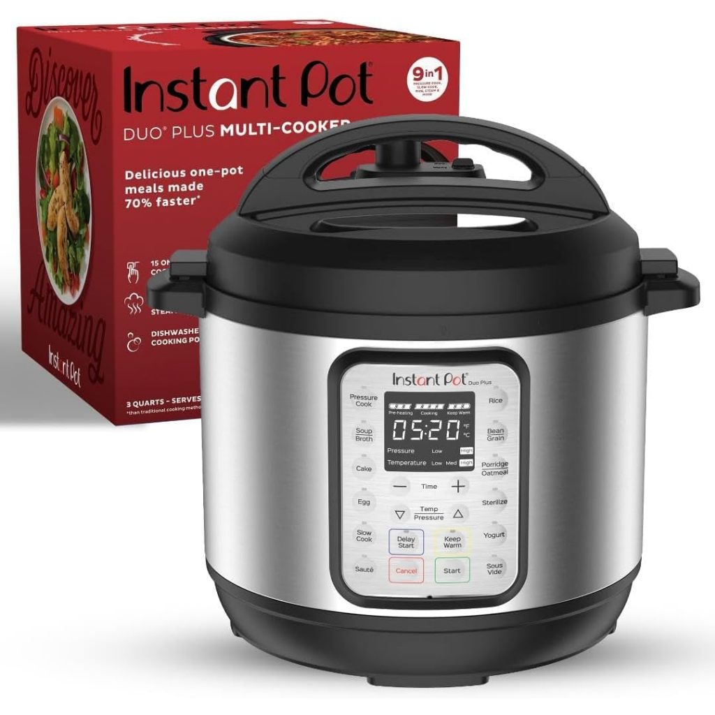 Instant Pot Duo Plus 9-in-1 Multicooker, Pressure Cooker, Slow Cook, Rice Make
