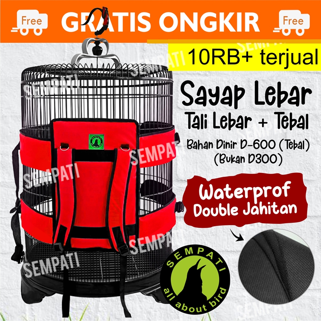 SEMPATI Tas Sangkar Murai Batu Sayap LEBAR DNR Sempati Sangkar Burung Murai Dan Kotak Tas Ransel