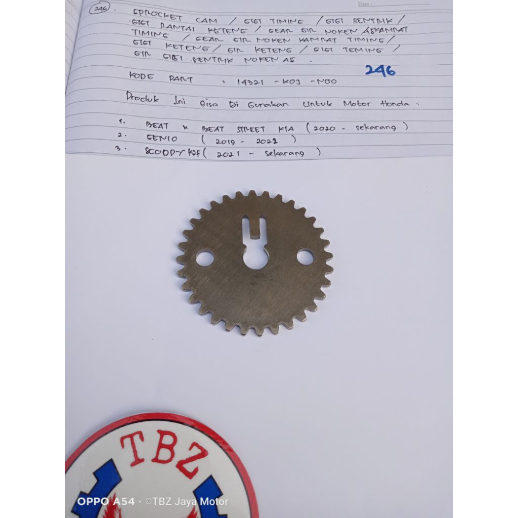 gigi timing beat genio scoopy gigi timing 32t motor beat genio scoopy sprocket cam 32 t genio scoopy