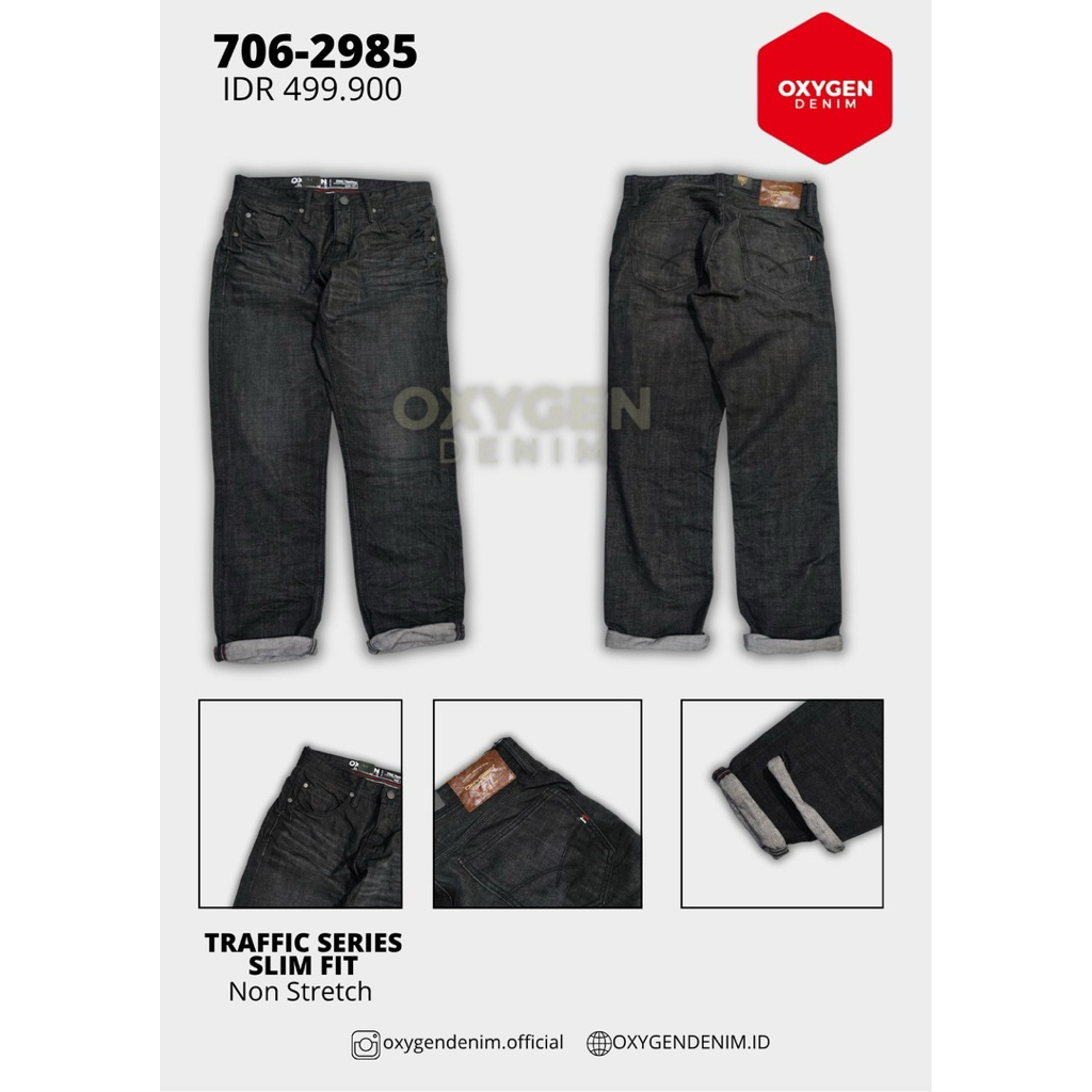 706-2985 | Celana OXYGEN Denim Jeans Original | Jeans | Celana Pria
