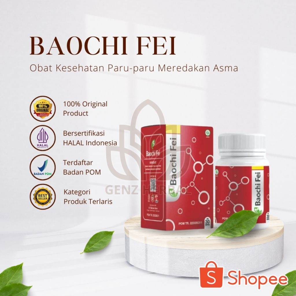 BAOCHI FEI Obat Kesehatan Paru-Paru Atasi Sesak Nafas Baochi Fei Asli Original