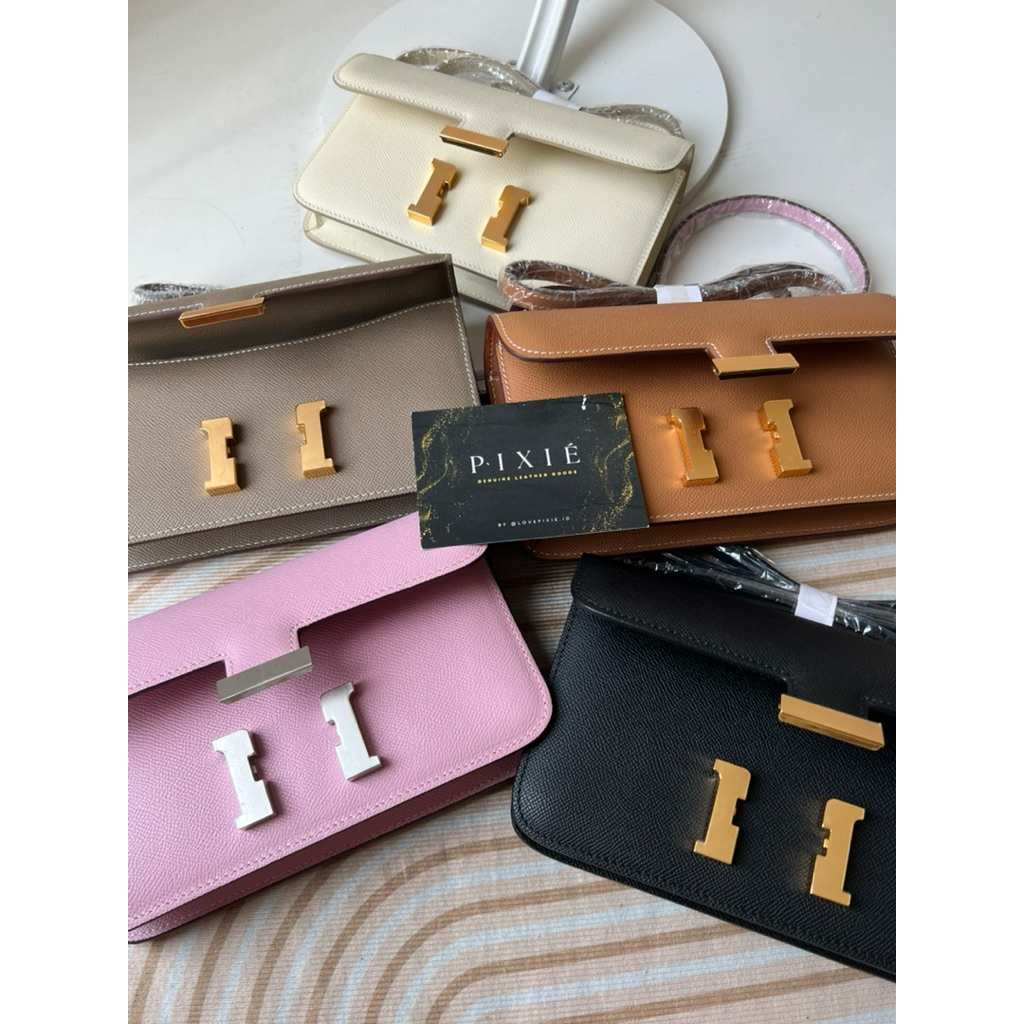 Love Pixié | Colette East West Epsom Tas Kulit Asli