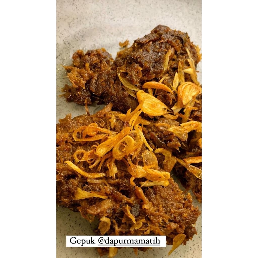 GEPUK SAPI / EMPAL DAGING SAPI DAPURMAMATIH ( vacuum pack )